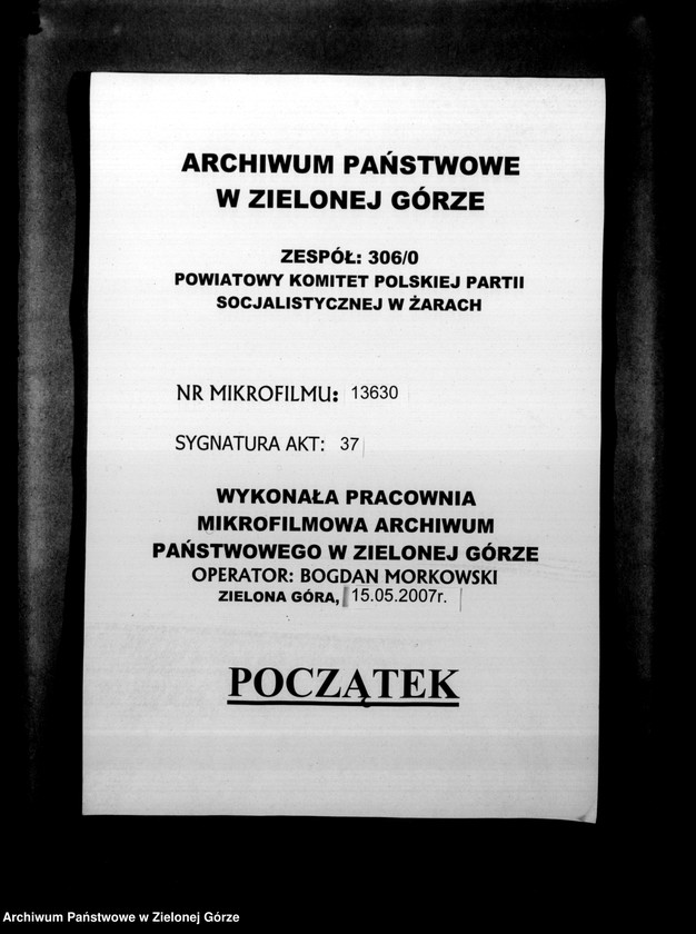Obraz 1 z jednostki "Okólniki Wojewódzkiego Komitetu PPS"