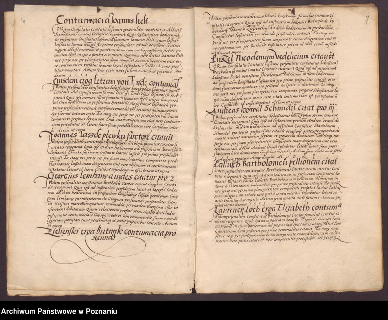 Obraz 7 z jednostki "Liber contumaciarum"