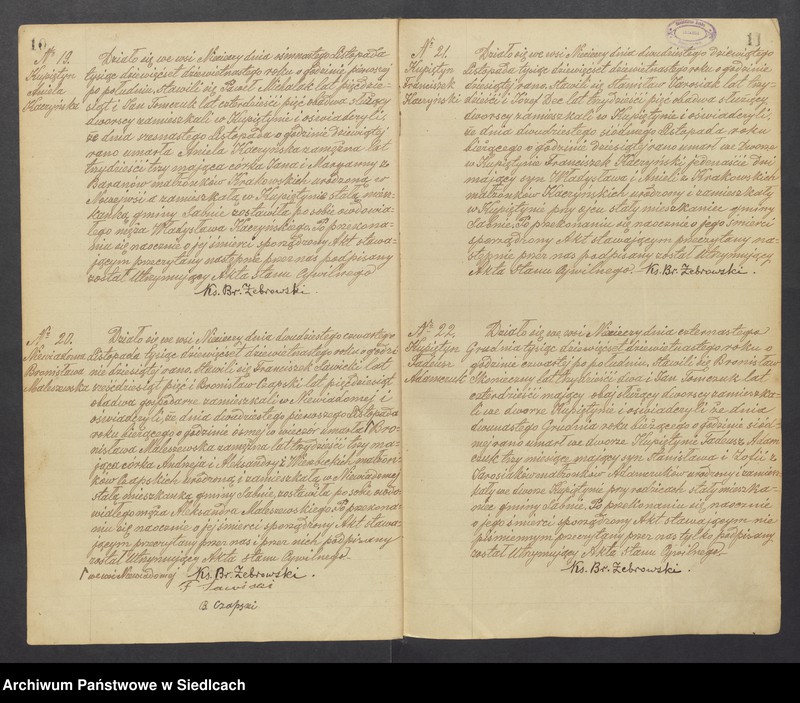 image.from.unit.number "Unikat aktów zmarłych z Parafii Nieciecz od 1919 roku do 1935 roku"