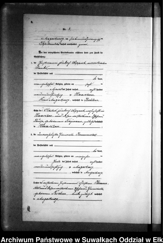 image.from.unit.number "Heiraths-Neben-Register des Preussischen Standes-Amtes Kehlen Kreis Angerburg"