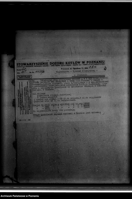 Obraz 6 z jednostki "Cukrownia w Środzie Nr woj. kotła 5936"