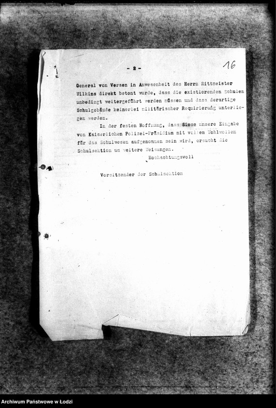 Obraz 19 z jednostki "Korespondencja z władzami 27 listów Sekcji Szkolnej z Prezydium Policji"