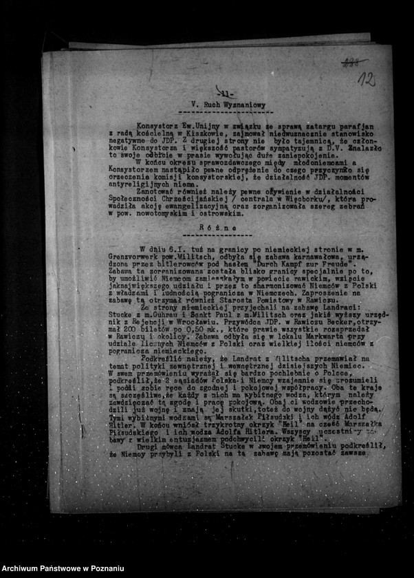 Obraz 16 z jednostki "Sprawozdania z życia mniejszości narodowych za okres od stycznia do czerwca 1935 r."