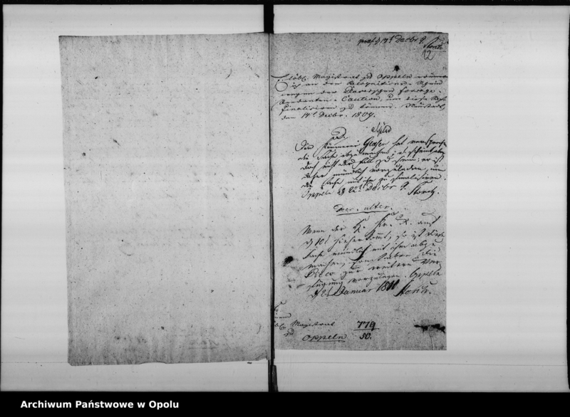 Obraz 14 z jednostki "Acta von Anstellung des fourage Magazin Rendanten zu Oppeln so wie dessen Cautions Leistung und Amtsführung betreffend. de anno 1809 bis um [1817]"