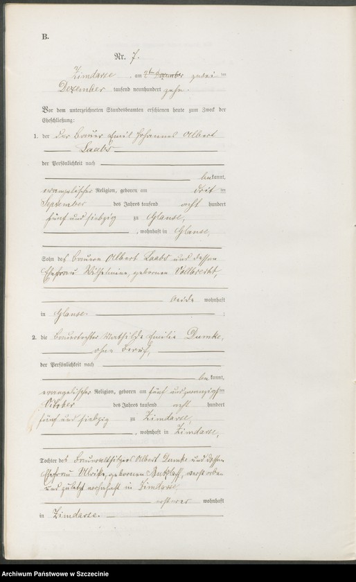 Obraz 16 z jednostki "Heiratsregister"