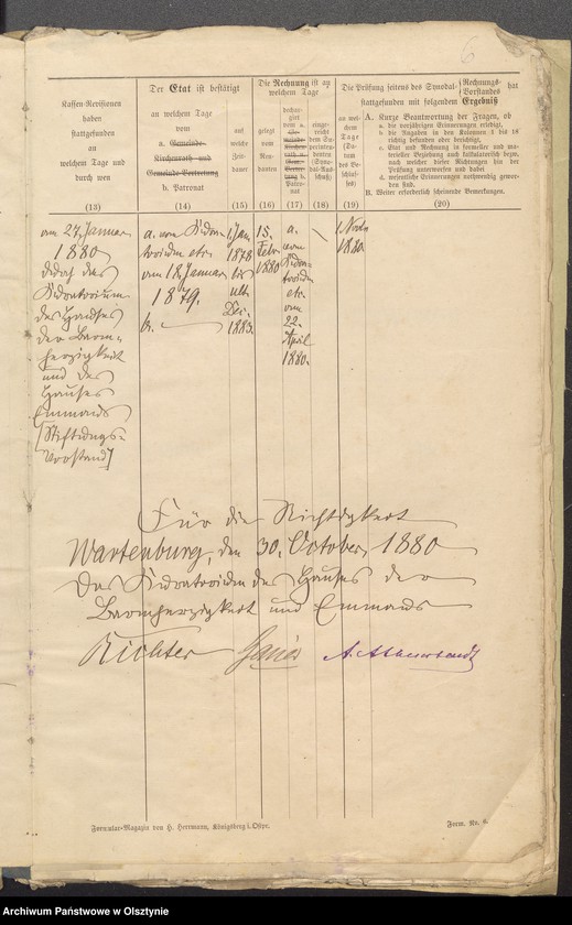 image.from.unit.number "Übersicht über das kirchliche Rechnungswesen der evangelischen Parochiae Wartenburg"