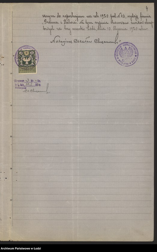 Obraz 6 z jednostki "Lejb Brauner, Ludwik Halwie- sprzedaż towarów łokciowych"