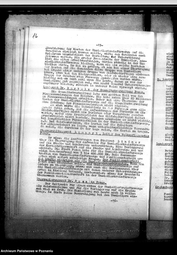 Obraz 20 z jednostki "Besprechungen einer Ministerialkommission über öffentliche Fürsorge und Jugendwohlfahrt in Kalisch"