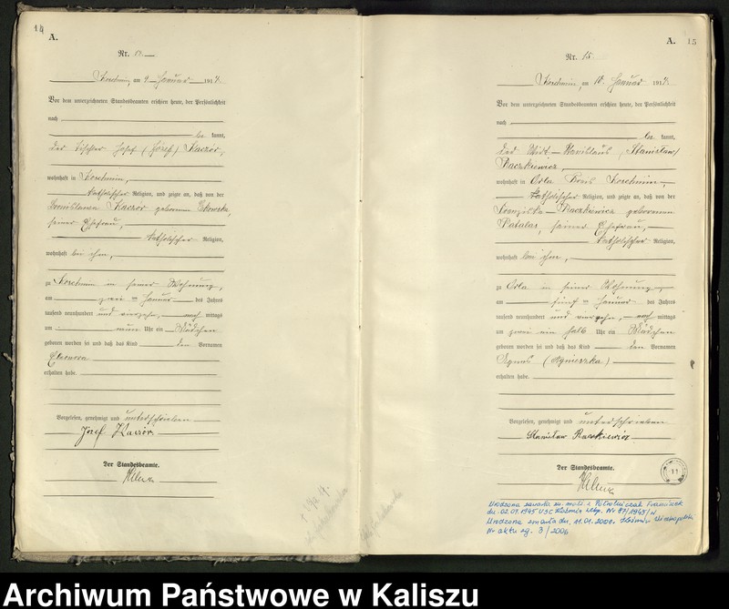 Obraz 11 z jednostki "[Księga urodzeń]"