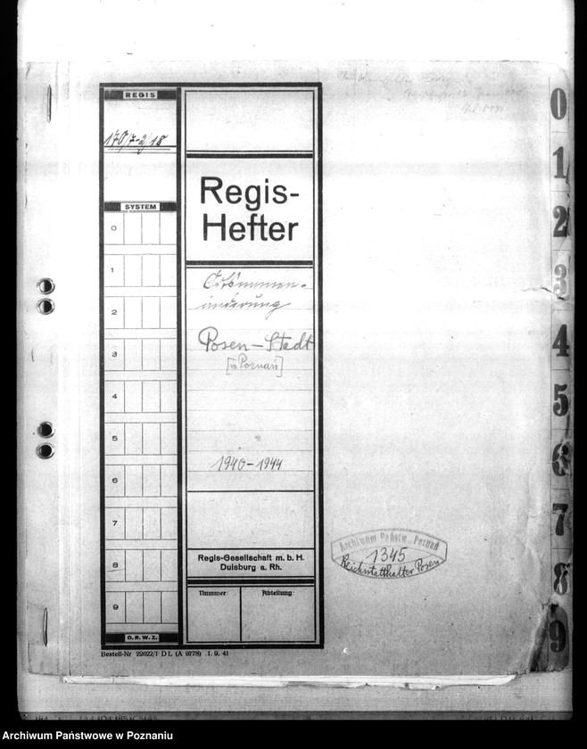 Obraz 4 z jednostki "Ortsnamenänderung - Posen- Stadt (miasto Poznań)"