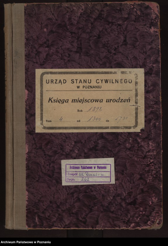 Obraz 2 z jednostki "Księga urodzeń t. IV"