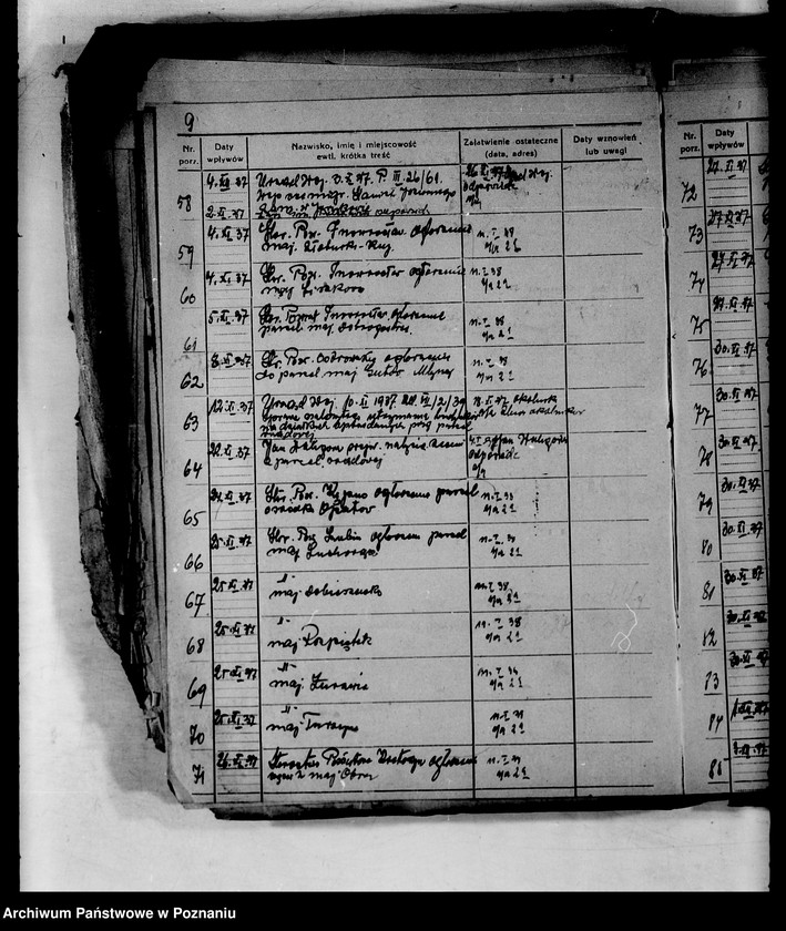 Obraz 14 z jednostki "Spisy spraw /Wydziału Rolnictwa i Reform Rolnych/"