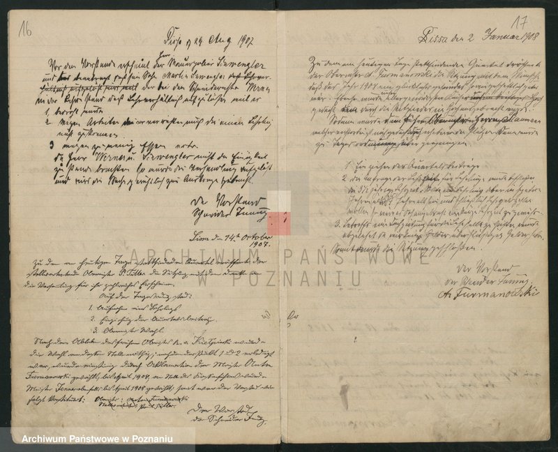 Obraz 10 z jednostki "Protokollbuch für die Schneiderinnung zu Lissa"