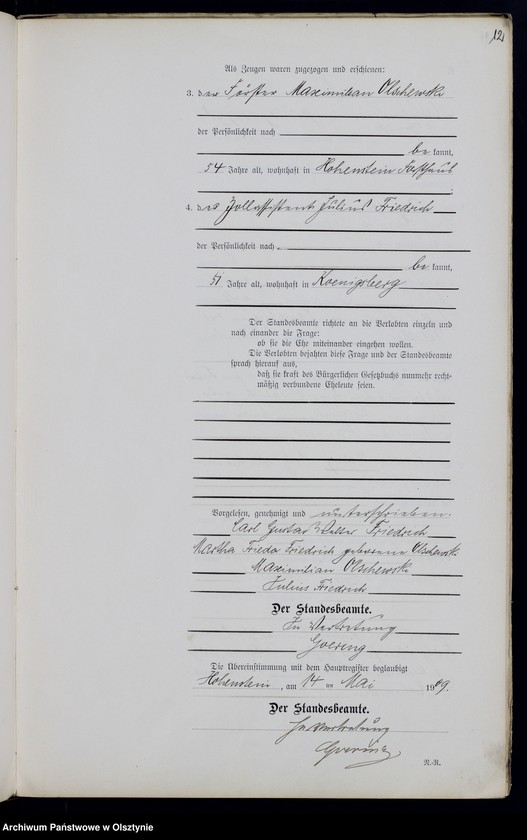 image.from.unit.number "Heirats-Neben-Register Nr 1 - 19"