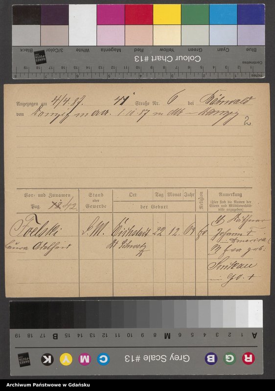 image.from.unit.number "Karty meldunkowe: Foelski - Fork"