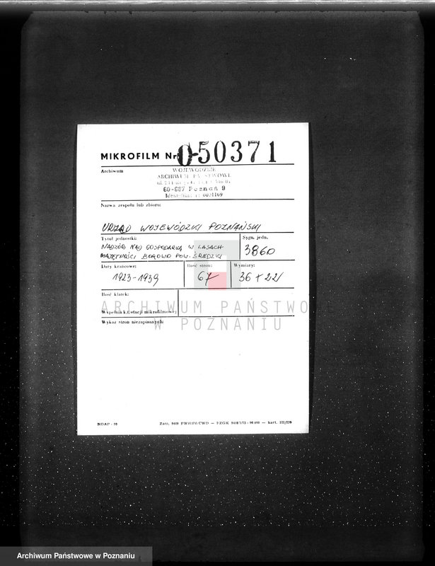 Obraz 2 z jednostki "Nadzór nad gospodarką w lasach majętności Borowo powiat średzki"