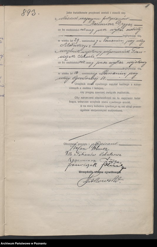 Obraz 13 z jednostki "Księga miejscowa małżeństw tom IV [Rejestr główny małżeństw]"