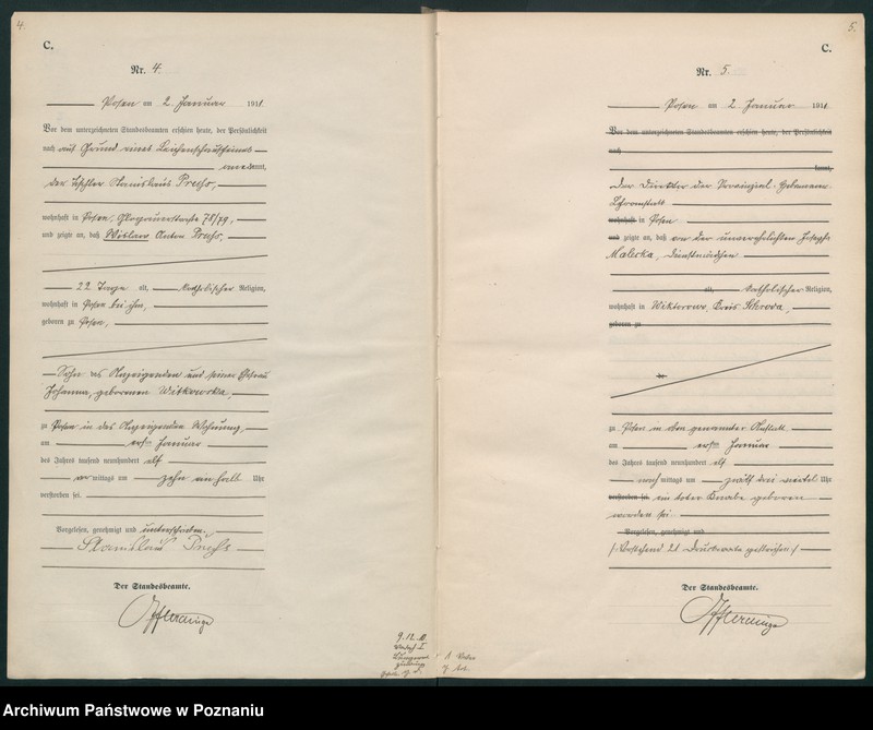 Obraz 5 z jednostki "Księga miejscowa zgonów tom I [Rejestr główny zgonów]"