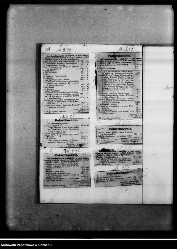 Obraz 20 z jednostki "Podziękowania w prasie za dary pieniężne dla bezdomnych Polaków. [Wycinki prasowe]"