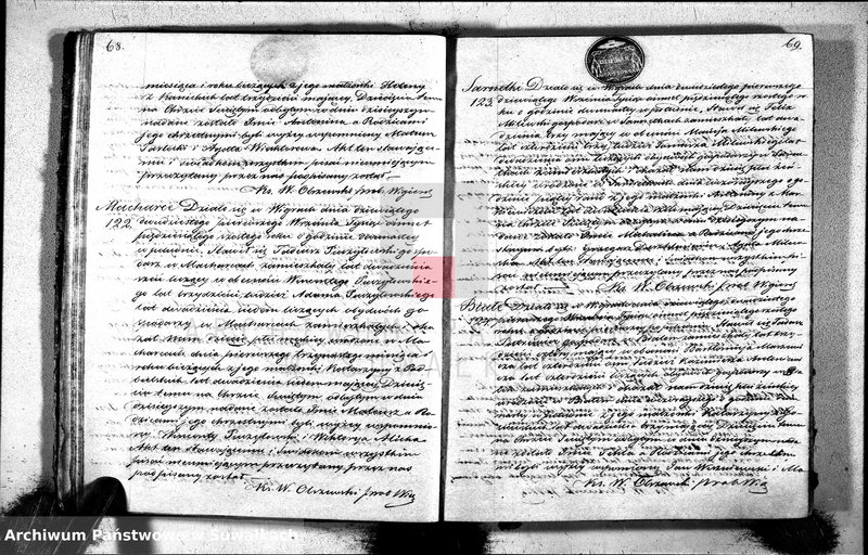 image.from.unit.number "Duplikat akt urodzonych, zaślubionych i zmarłych parafii wigierskiej z roku 1856"