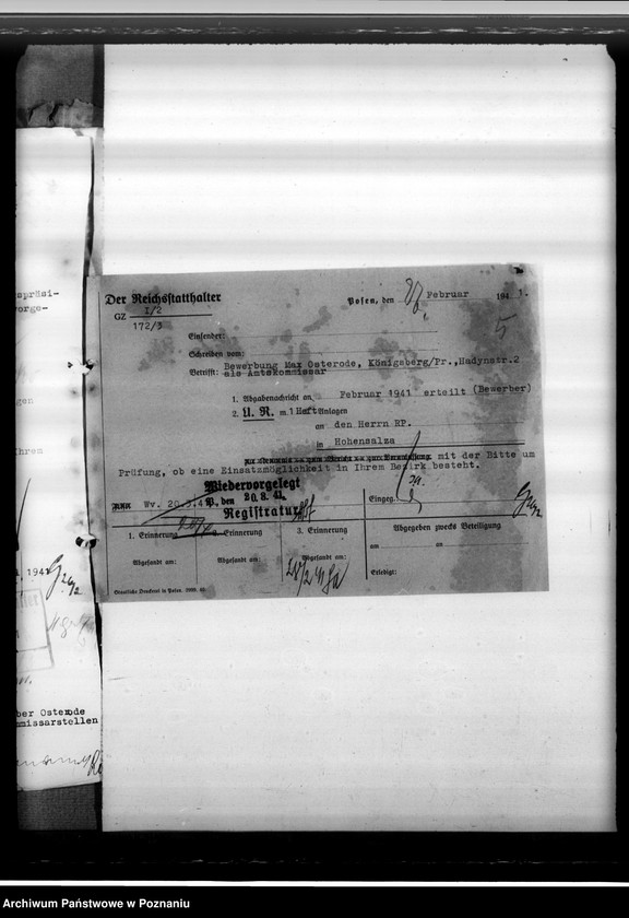 Obraz 9 z jednostki "Osterode, Max - komisarz obwodowy"