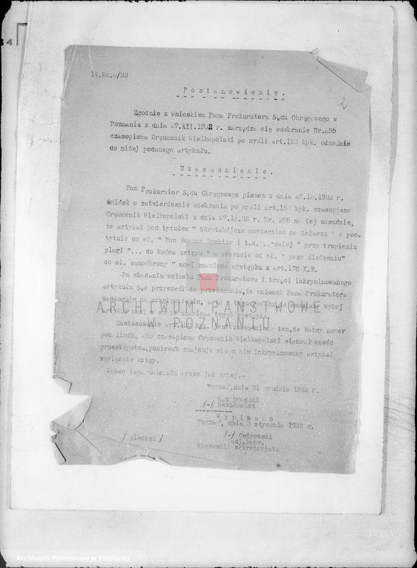 Obraz 6 z jednostki "/Konfiskata czasopism/"