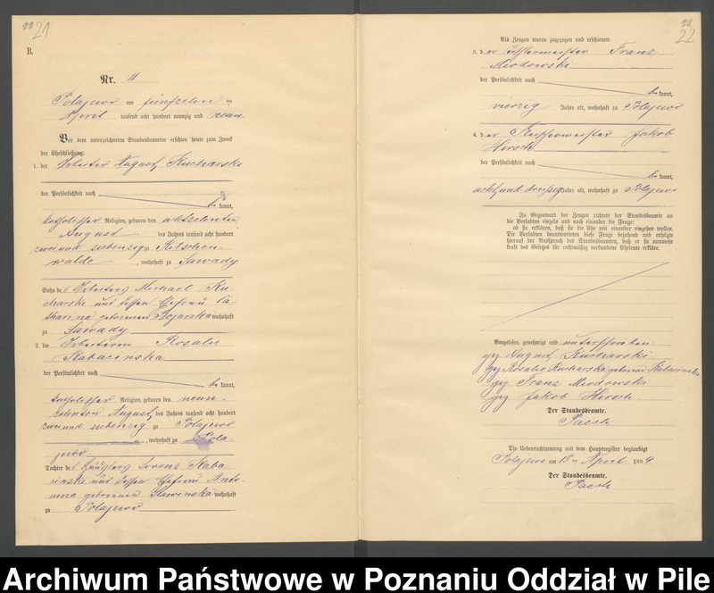Obraz 14 z jednostki "Księga małżeństw"