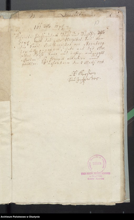 image.from.unit.number "Passenheimsche Hospital-Rechnung"