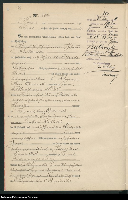 Obraz 10 z jednostki "Księga małżeństw t. II"