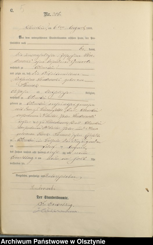 image.from.unit.number "Sterbe-=Haupt-Register Tom II,Nr 303 - 470"