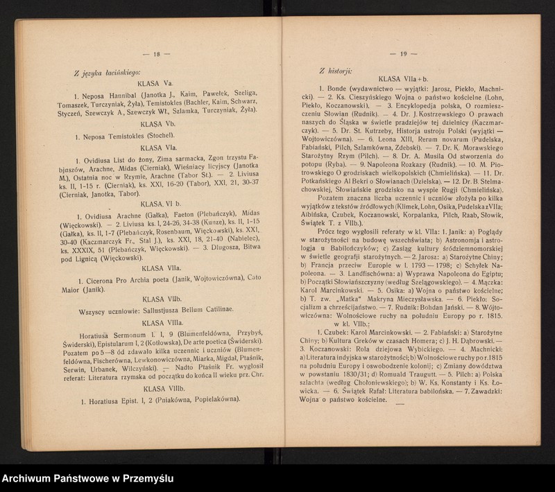 image.from.unit.number "Sprawozdanie Dyrekcji Państw[owego] Gimnazjum im. króla Kazimierza Wielkiego w Bochni za rok szkolny 1929/30"
