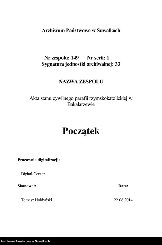 image.from.unit.number "Akta Urodzonych Gminy Bakałarzewskiey pro 1822-gi"