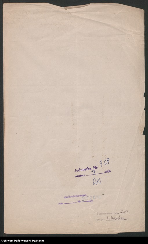 Obraz 13 z jednostki "A. betr. Josef und Kasimir Mroziński"