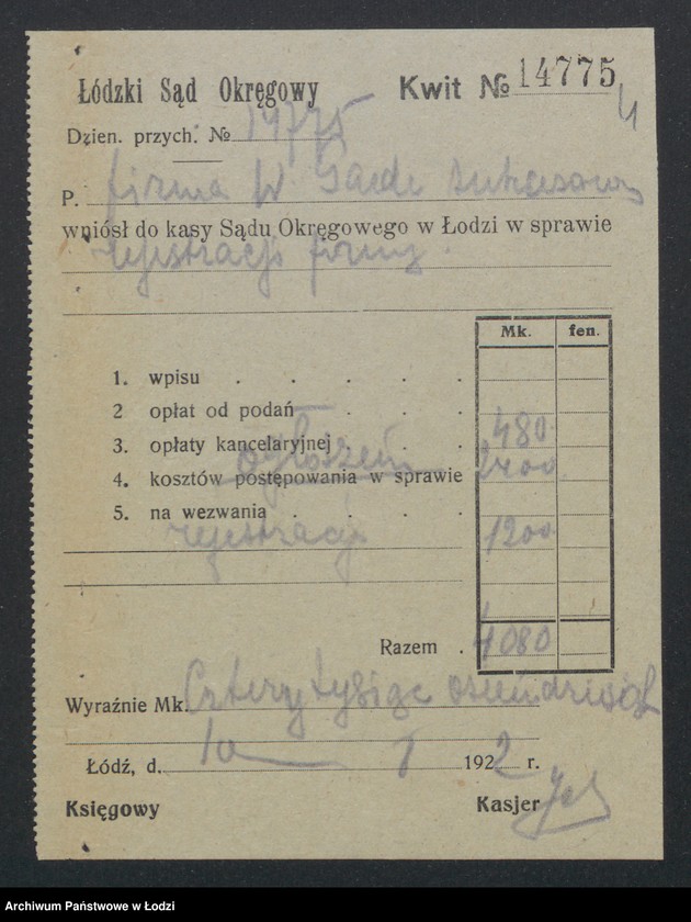 Obraz 6 z jednostki "Farbiarnia W.K.Paede- prowadzenie farbiarni"