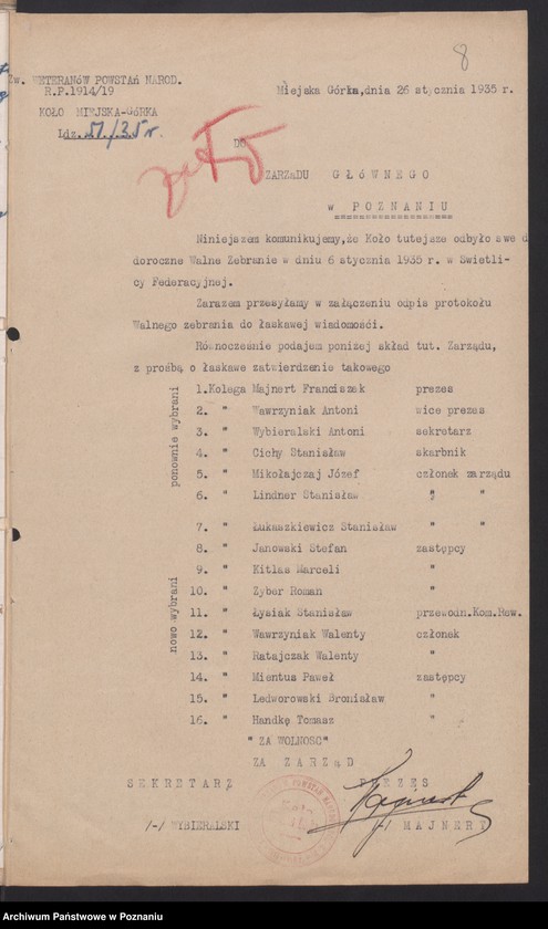 Obraz 13 z jednostki "Miejska Górka, powiat Rawicz - akta koła."