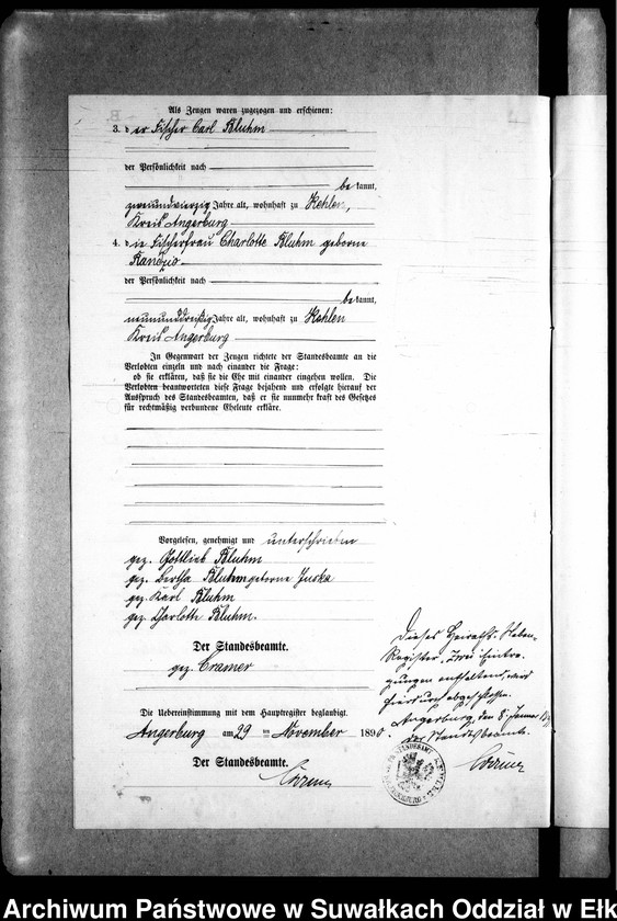 image.from.unit.number "Heiraths-Neben-Register des Preussischen Standes-Amtes Kehlen Kreis Angerburg"