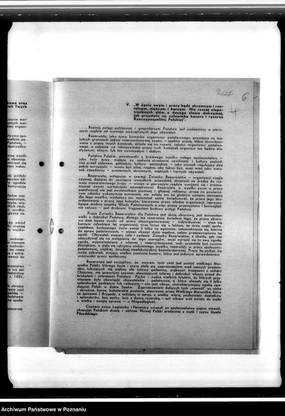 Obraz 10 z jednostki "Okólniki Zarządu Głównego Związku Rezerwistów- Dziesięcioro przykazań polskiego rezerwisty"