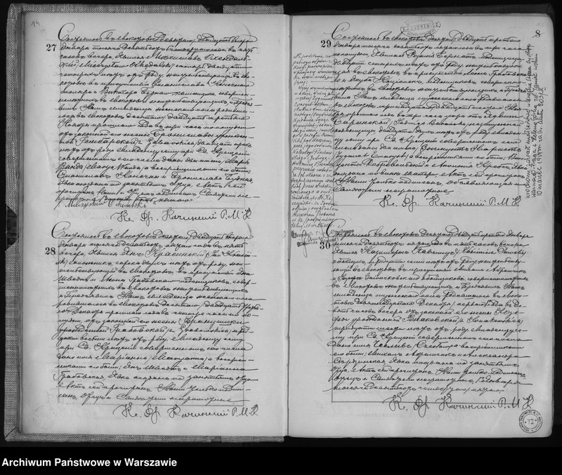 Obraz 11 z jednostki "Akta urodzeń, małżeństw i zgonów"