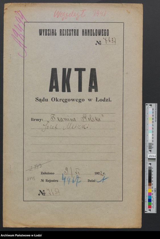 Obraz 2 z jednostki "„Tkanina Polska” – Józef Masicki – handel manufakturą"