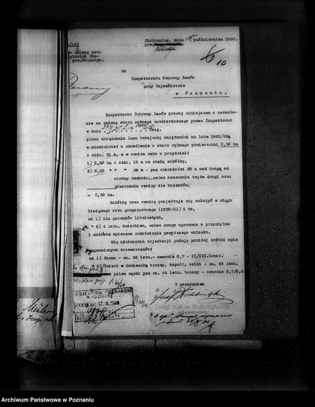 image.from.unit.number "Majętność leśna Chobienice powiat wolsztyński"