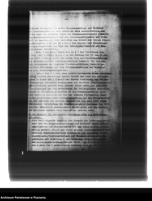 Obraz 15 z jednostki "13. Verordnung zum Reichsbürgergesetz. Verordnung über die Schutzangehörigkeit des Deutschen Reichs. Verordnung über die Staatsangehörigkeit auf Wiederruf"