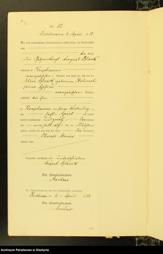 image.from.unit.number "Geburts-Neben-Register Nr 1 - 49 [Księga urodzeń - wtóropis ]"