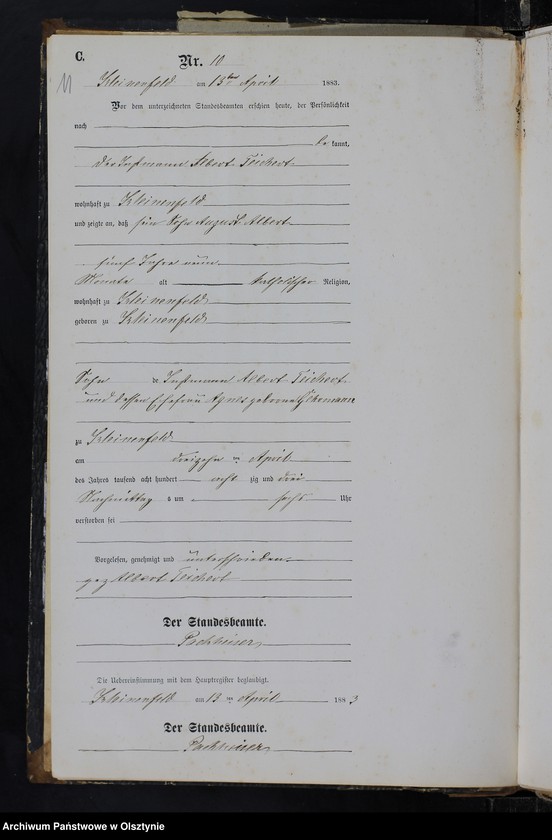 image.from.unit.number "Sterbe-Neben-Register Nr 1 - 25"