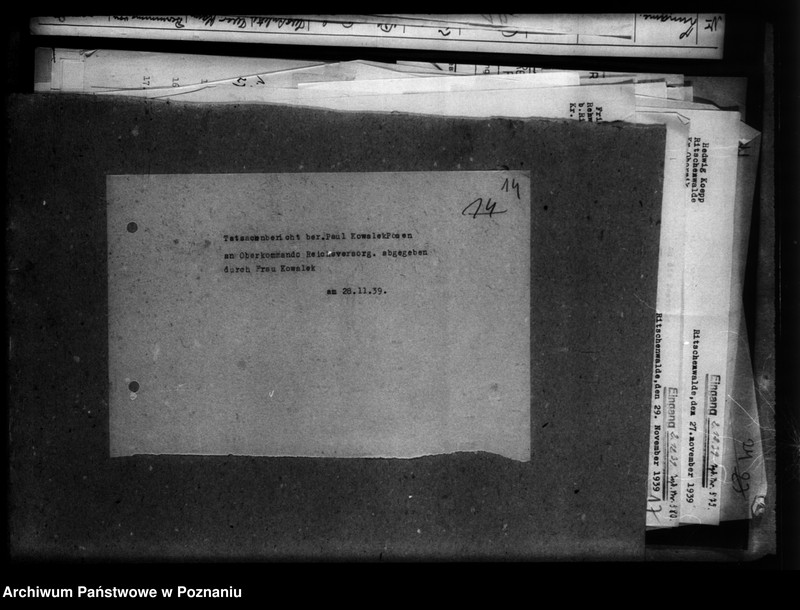 Obraz 18 z jednostki "Kreis Wreschen (Września). Wykazy miejscowych Niemców, którzy zginęli w 1939 roku - korespondecja"