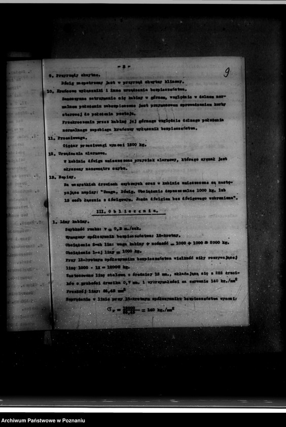 Obraz 13 z jednostki "Zatwierdzenie zakładu przemysłowego /urządzenia dźwigu/ Bystrzyckiego w Orzechowie Zjednoczone Fabryki Przeróbki Drzewa"