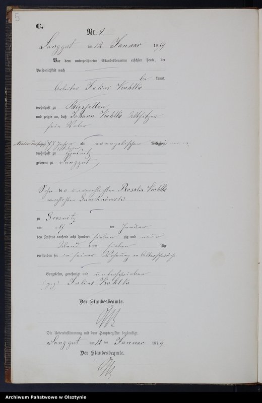 image.from.unit.number "Sterbe-Neben-Register Tom I,Nr 1 - 29"