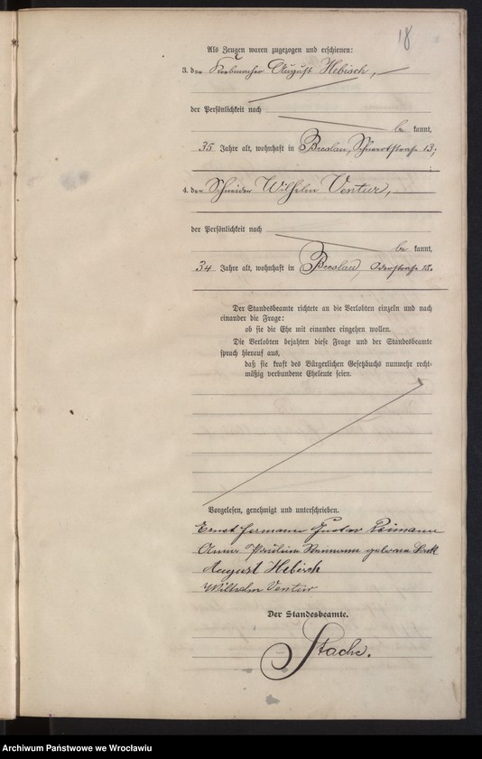 image.from.unit.number "Heiraths-Haupt-Register Breslau I 1904 Band 1"