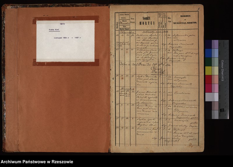 image.from.unit "Księga zgonów - Ruska Wieś, parafia Rzeszów"