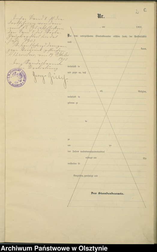 image.from.unit.number "Sterbe-Haupt-Register Tom II,Nr 396 - 488"
