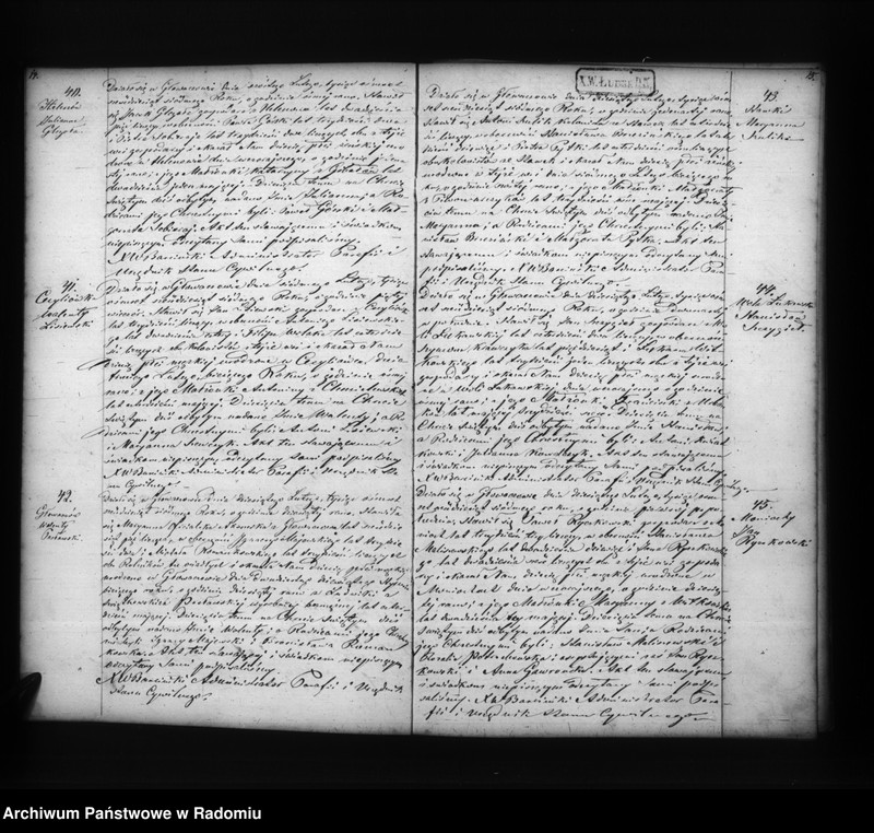 image.from.unit.number "Duplikat akt religijno cywilnych urodzonych, zaślubionych i zmarłych w parafii Głowaczów dekanacie i okręgu kozienickim w roku 1867"